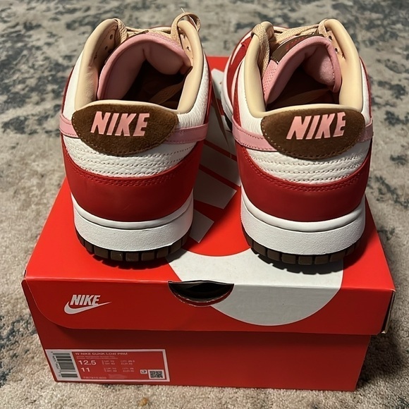 Men Nike Dunk Low Sail And Sport Red size 11 - Picture 2 of 3